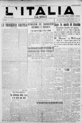 La Difesa [jornal], a. 7, n. 385. São Paulo-SP, 22 dez. 1931.