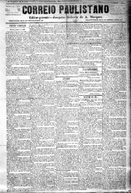 Correio paulistano [jornal], [s/n]. São Paulo-SP, 31 out. 1882.