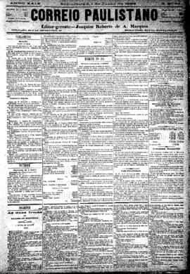 Correio paulistano [jornal], [s/n]. São Paulo-SP, 15 jun. 1883.