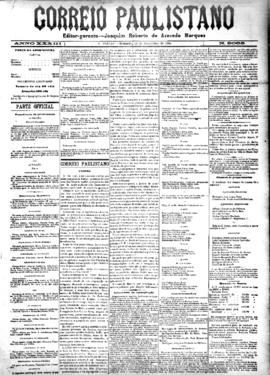 Correio paulistano [jornal], [s/n]. São Paulo-SP, 13 nov. 1886.