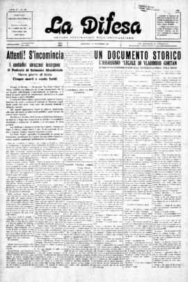 La Difesa [jornal], a. 6, n. 287. São Paulo-SP, 24 nov. 1929.