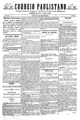 Correio paulistano [jornal], [s/n]. São Paulo-SP, 30 jan. 1881.