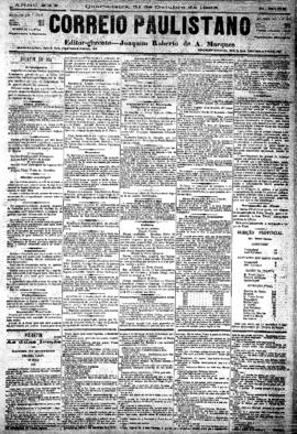 Correio paulistano [jornal], [s/n]. São Paulo-SP, 31 out. 1883.