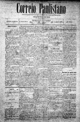 Correio paulistano [jornal], [s/n]. São Paulo-SP, 30 jul. 1881.