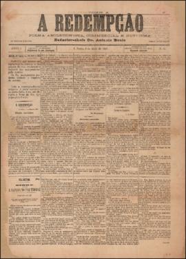A Redempção [jornal], a. 1, n. 35. São Paulo-SP, 08 mai. 1887.