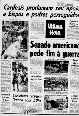 Última Hora [jornal]. Rio de Janeiro-RJ, 01 dez. 1967 [ed. vespertina].
