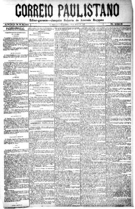 Correio paulistano [jornal], [s/n]. São Paulo-SP, 17 mai. 1887.