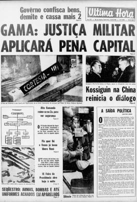 Última Hora [jornal]. Rio de Janeiro-RJ, 12 set. 1969 [ed. vespertina].