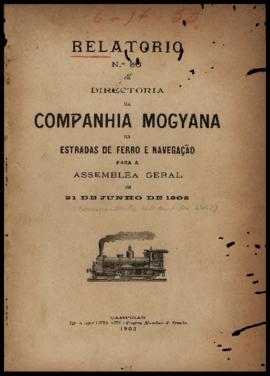 Relatório…, nº 050, 1902. Criador(a): Companhia Mogiana de Estradas de Ferro. Campinas-SP: Typ. à...