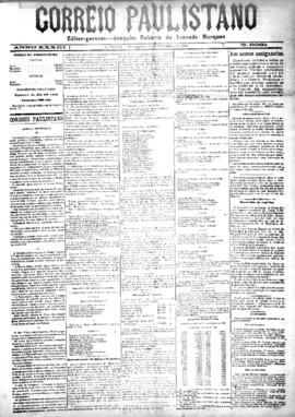 Correio paulistano [jornal], [s/n]. São Paulo-SP, 09 nov. 1886.