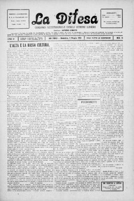 La Difesa [jornal], a. 3, n. 71. São Paulo-SP, 09 mai. 1926.