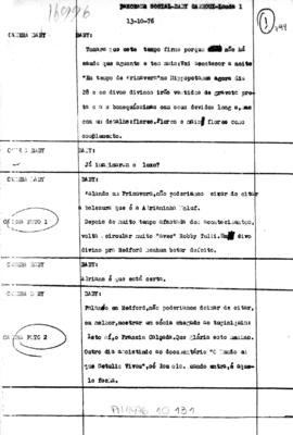 TV Tupi [emissora]. Jornal Panorama [programa]. Roteiro [televisivo], 13 out. 1976.
