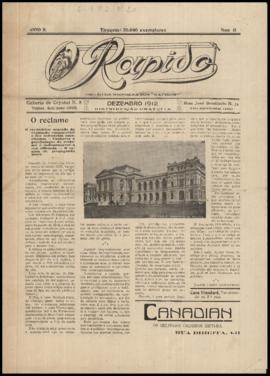 O Rápido [jornal], a. 2, n. 15. São Paulo-SP, dez. 1912.