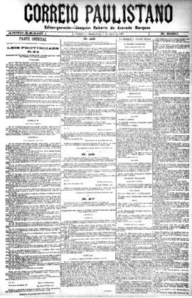 Correio paulistano [jornal], [s/n]. São Paulo-SP, 07 abr. 1887.