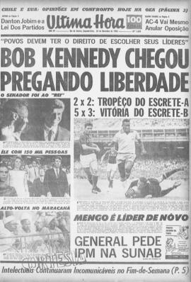 Última Hora [jornal]. Rio de Janeiro-RJ, 22 nov. 1965 [ed. matutina].