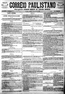 Correio paulistano [jornal], [s/n]. São Paulo-SP, 15 jul. 1888.