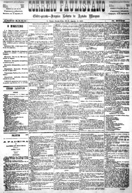 Correio paulistano [jornal], [s/n]. São Paulo-SP, 21 ago. 1885.