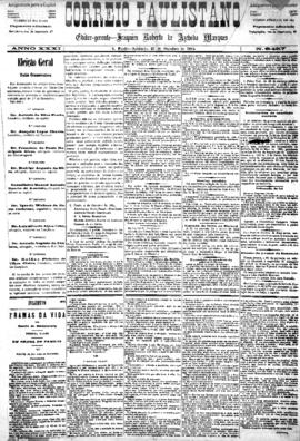 Correio paulistano [jornal], [s/n]. São Paulo-SP, 25 out. 1884.