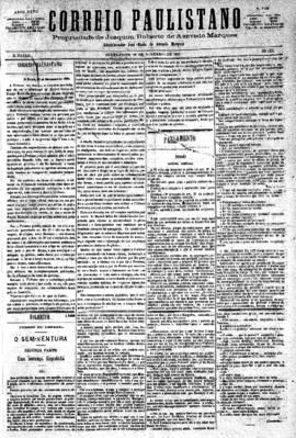 Correio paulistano [jornal], [s/n]. São Paulo-SP, 26 nov. 1880.