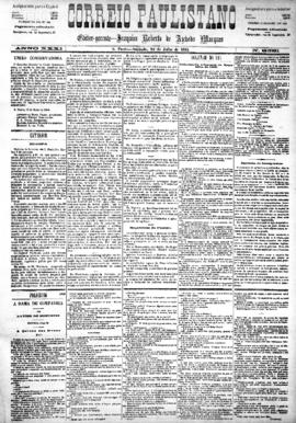 Correio paulistano [jornal], [s/n]. São Paulo-SP, 26 jul. 1884.