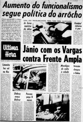 Última Hora [jornal]. Rio de Janeiro-RJ, 03 out. 1967 [ed. vespertina].