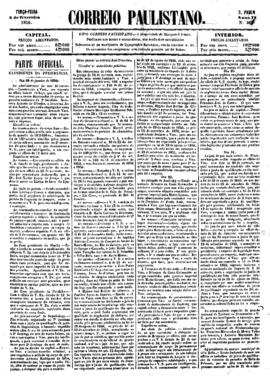 Correio paulistano [jornal], a. 2, n. 361. São Paulo-SP, 05 fev. 1856.