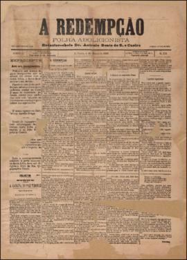 A Redempção [jornal], a. 2, n. 118. São Paulo-SP, 04 mar. 1888.