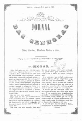 O Jornal das senhoras [jornal], t. 3, [s/n]. Rio de Janeiro-RJ, 08 mai. 1853.