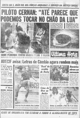 Última Hora [jornal]. Rio de Janeiro-RJ, 23 mai. 1969 [ed. matutina].
