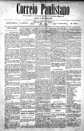 Correio paulistano [jornal], [s/n]. São Paulo-SP, 20 out. 1881.