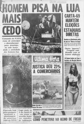 Última Hora [jornal]. Rio de Janeiro-RJ, 18 jul. 1969 [ed. vespertina].