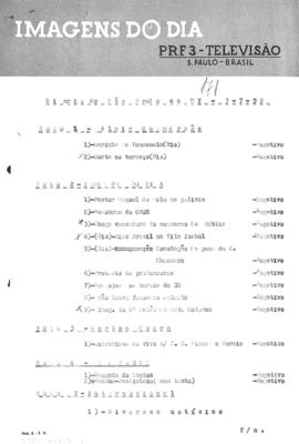 TV Tupi [emissora]. Diário de São Paulo na T.V. [programa]. Roteiro [televisivo], 07 jul. 1959.