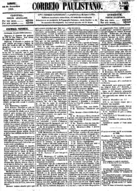 Correio paulistano [jornal], a. 2, n. 369. São Paulo-SP, 23 fev. 1856.