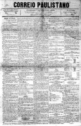 Correio paulistano [jornal], [s/n]. São Paulo-SP, 07 mai. 1882.