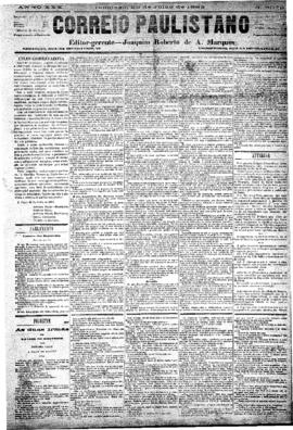 Correio paulistano [jornal], [s/n]. São Paulo-SP, 22 jul. 1883.