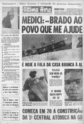 Última Hora [jornal]. Rio de Janeiro-RJ, 31 out. 1969 [ed. vespertina].