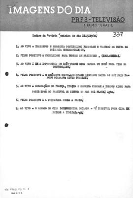 TV Tupi [emissora]. Revista Feminina [programa]. Roteiro [televisivo], 11 mar. 1960.