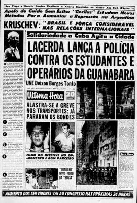 Última Hora [jornal]. Rio de Janeiro-RJ, 29 mar. 1963 [ed. vespertina].