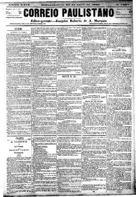 Correio paulistano [jornal], [s/n]. São Paulo-SP, 23 abr. 1883.