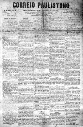 Correio paulistano [jornal], [s/n]. São Paulo-SP, 13 jan. 1882.