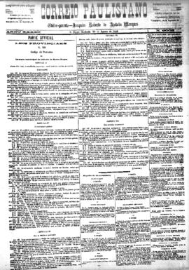 Correio paulistano [jornal], [s/n]. São Paulo-SP, 28 ago. 1886.