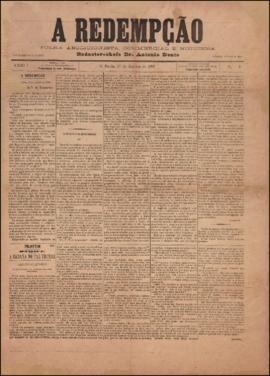 A Redempção [jornal], a. 1, n. 8. São Paulo-SP, 27 jan. 1887.