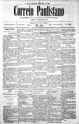 Correio paulistano [jornal], [s/n]. São Paulo-SP, 20 mai. 1881.