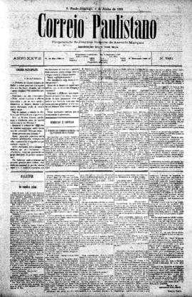 Correio paulistano [jornal], [s/n]. São Paulo-SP, 05 jun. 1881.