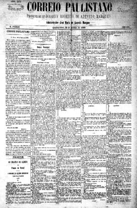 Correio paulistano [jornal], [s/n]. São Paulo-SP, 23 jun. 1880.