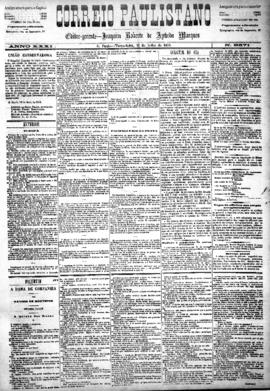 Correio paulistano [jornal], [s/n]. São Paulo-SP, 15 jul. 1884.