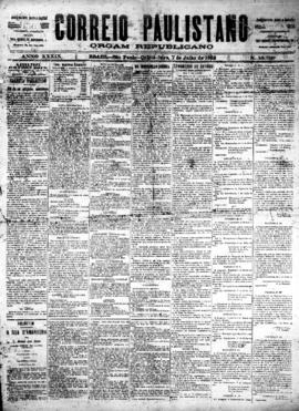 Correio paulistano [jornal], [s/n]. São Paulo-SP, 07 jul. 1892.