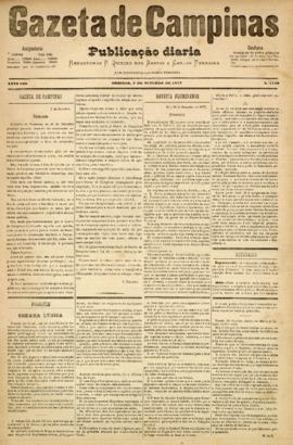 Gazeta de Campinas [jornal], a. 8, n. 1149. Campinas-SP, 07 out. 1877.