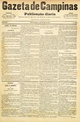 Gazeta de Campinas [jornal], a. 8, n. 1076. Campinas-SP, 06 jul. 1877.