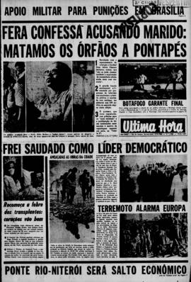 Última Hora [jornal]. Rio de Janeiro-RJ, 05 set. 1968 [ed. vespertina].